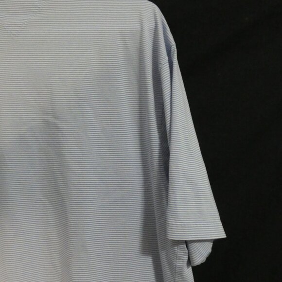TOMMY HILFIGER - Golf | xl - extra large | Light Blue and White Stripe Polo Top - Picture 11 of 15